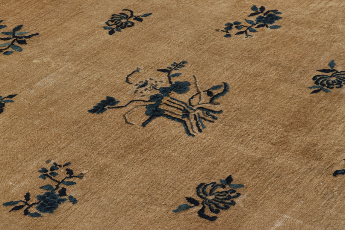Antique Chinese Floral Peking Rug