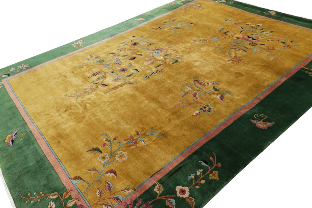 Antique Chinese Art Deco Rug