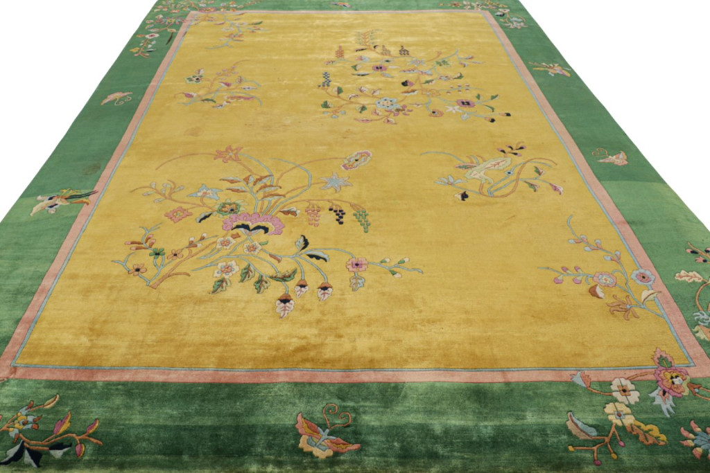 Antique Chinese Art Deco Rug