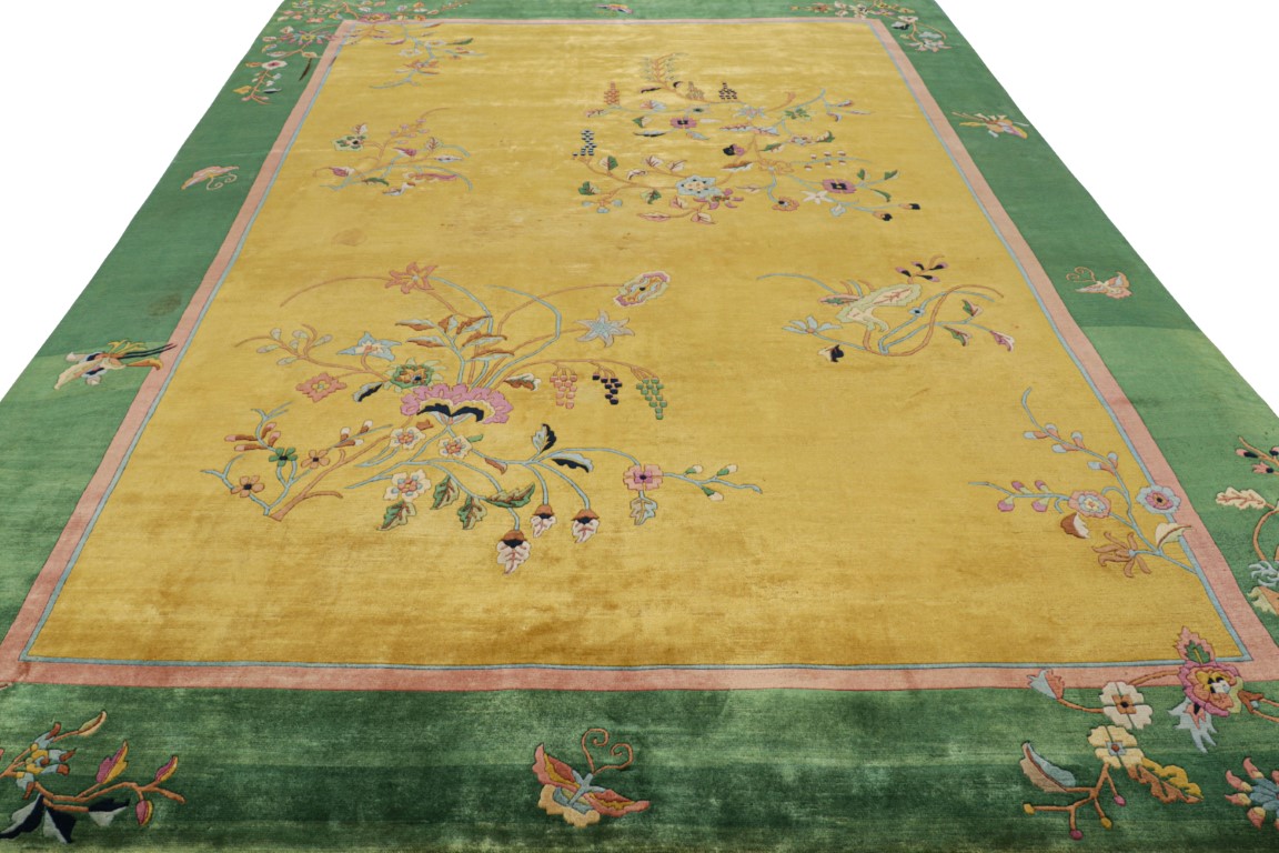 Antique Chinese Art Deco Rug