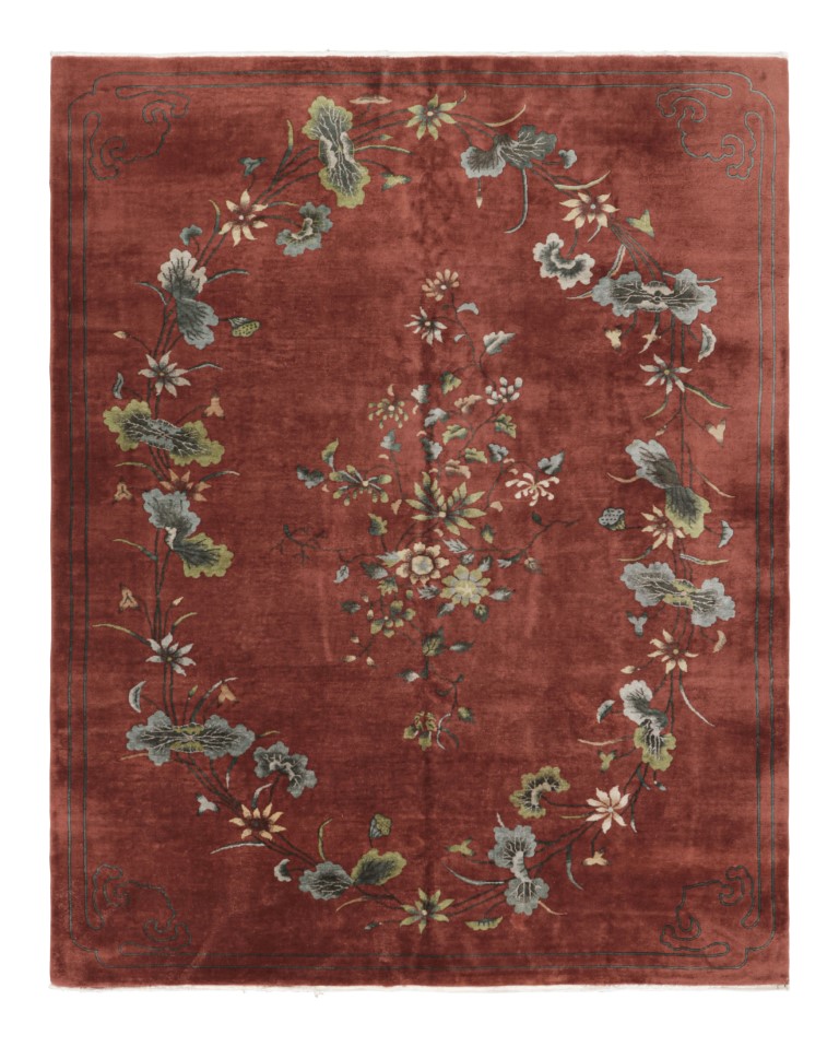 Antique Chinese Art Deco Rug