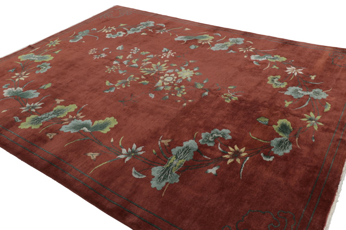 Antique Chinese Art Deco Rug