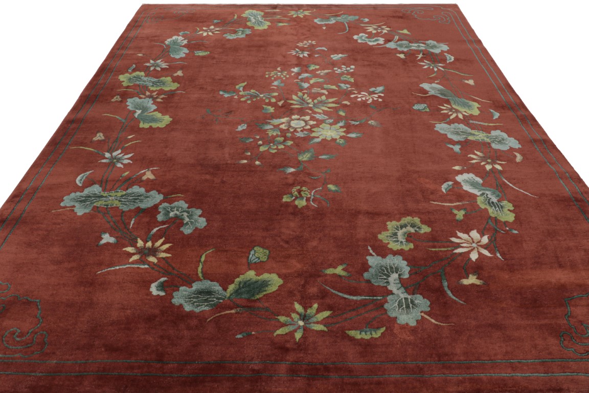 Antique Chinese Art Deco Rug