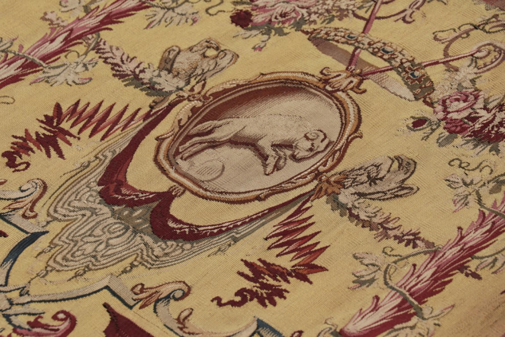 Antique Gobelins Pictorial Tapestry