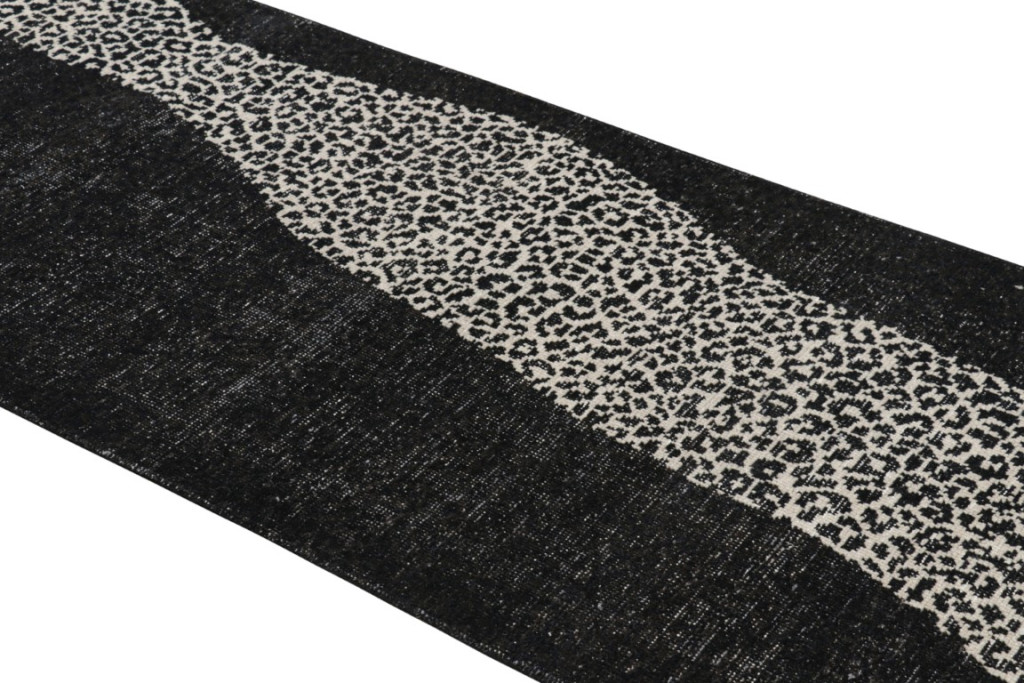 Distressed Abstract Runner Rug
