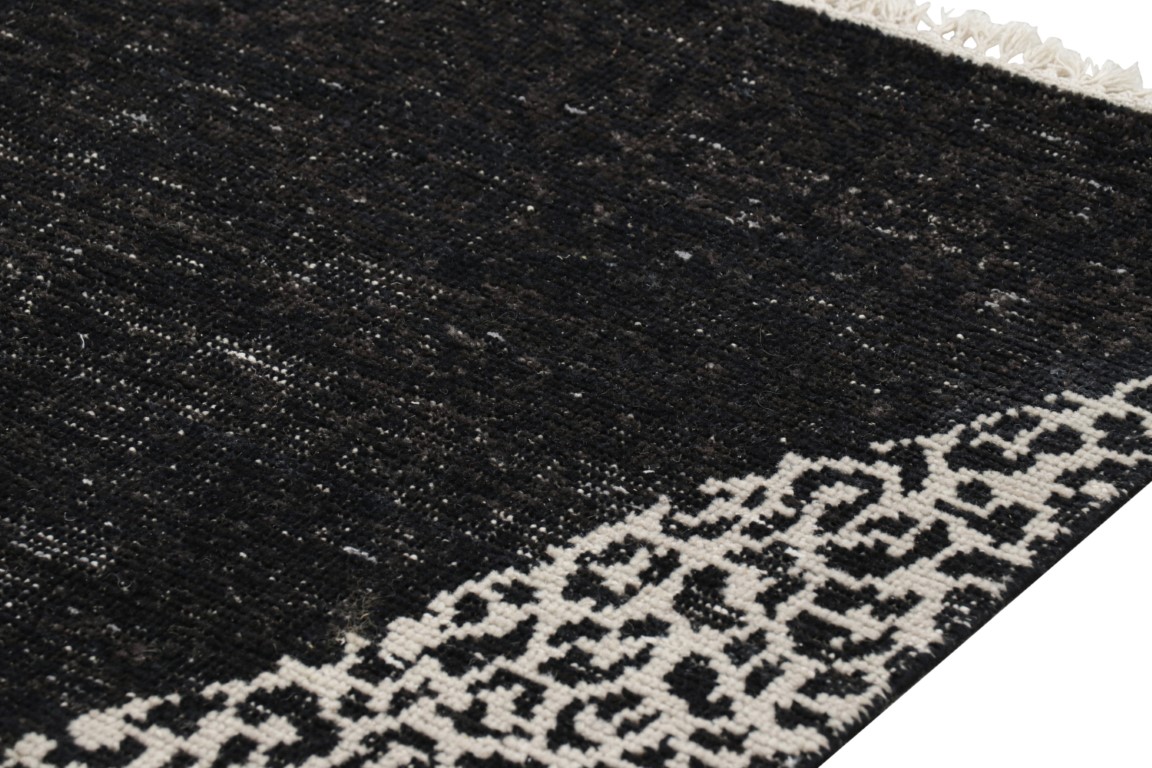 Distressed Abstract Runner Rug