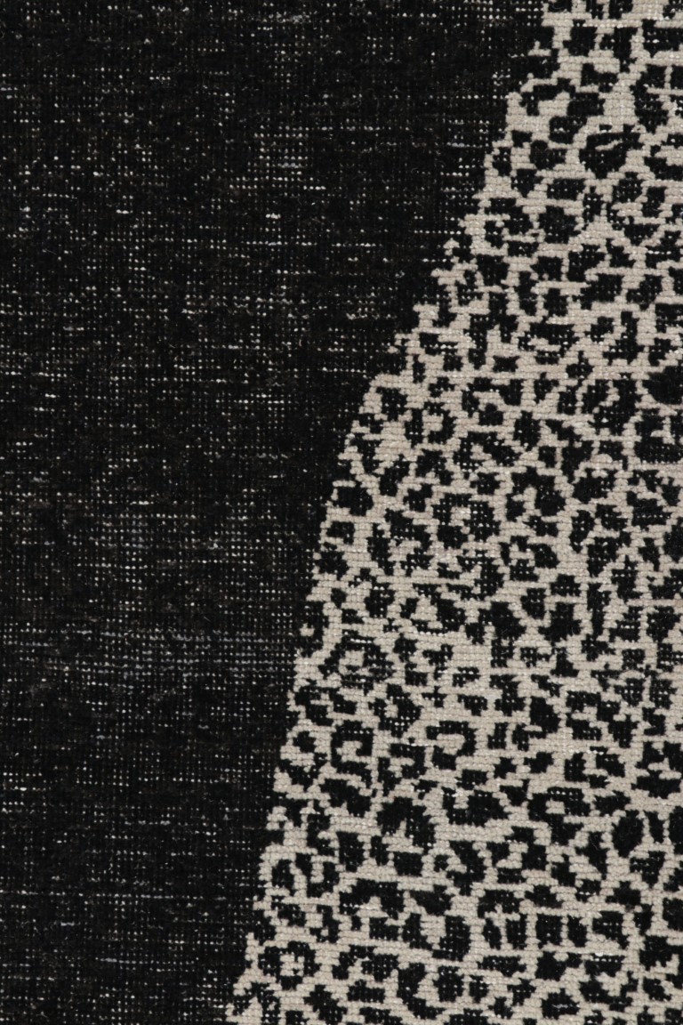 Distressed Abstract Runner Rug