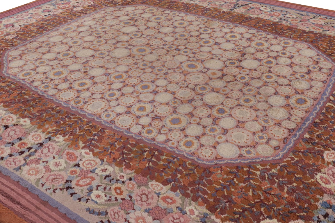Oversized Antique Savonnerie French Deco Rug