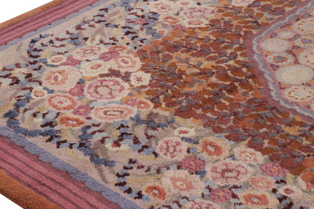 Oversized Antique Savonnerie French Deco Rug