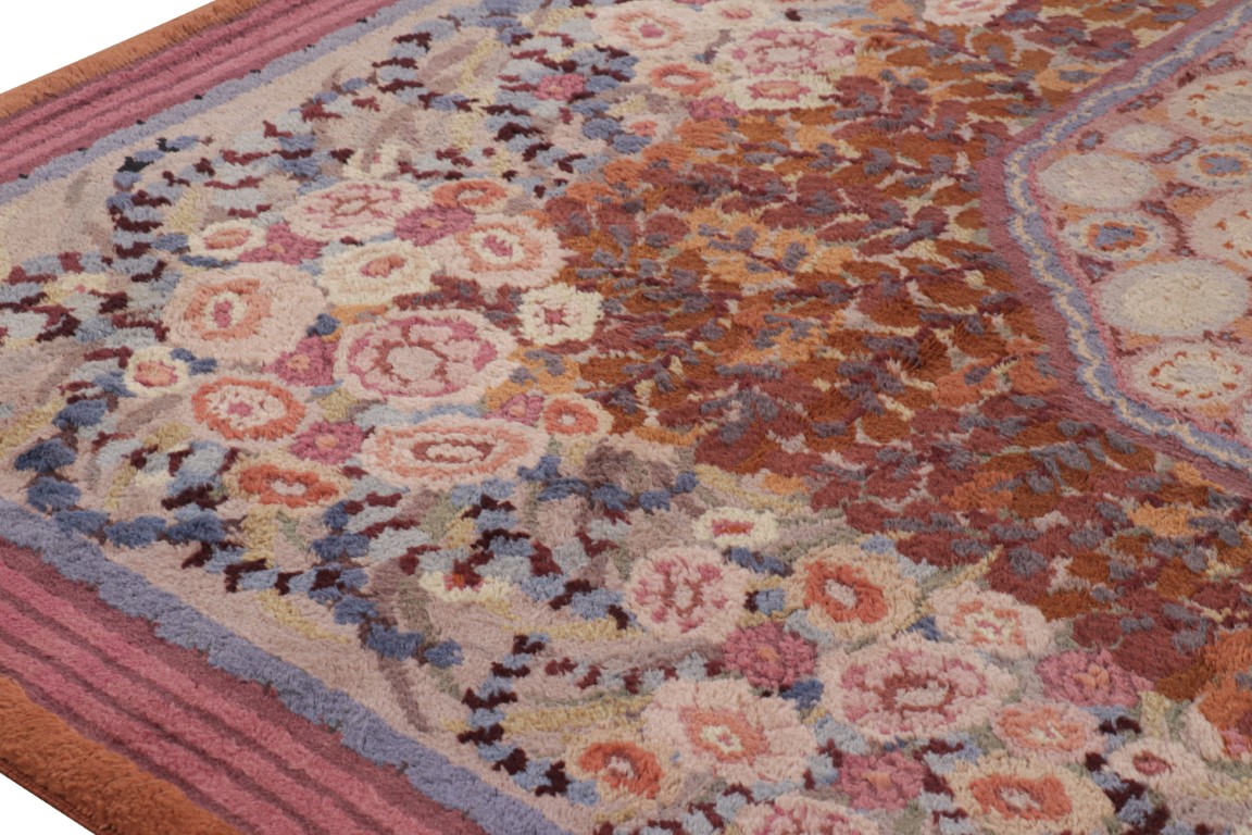 Oversized Antique Savonnerie French Deco Rug