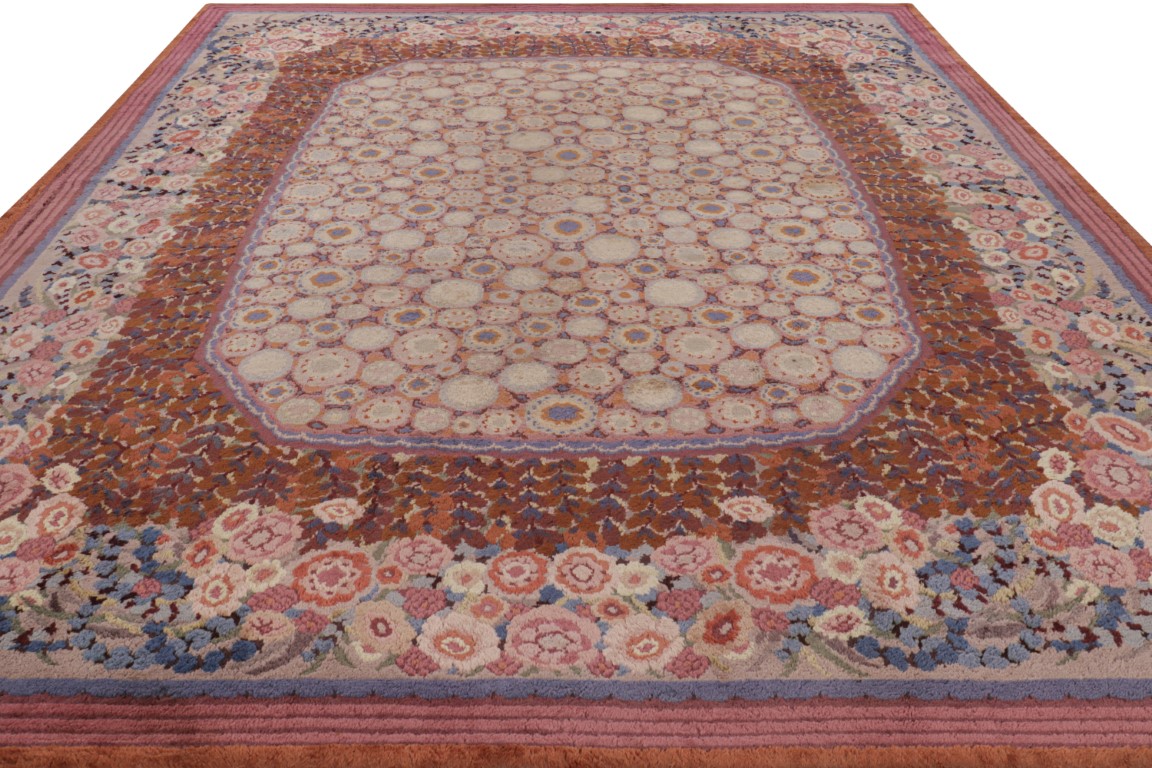 Oversized Antique Savonnerie French Deco Rug