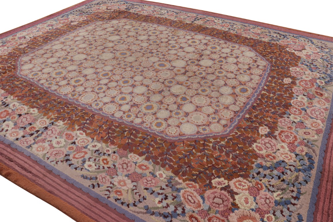 Oversized Antique Savonnerie French Deco Rug