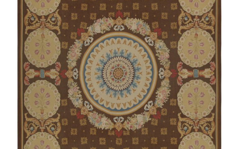 Antique French Aubusson Rug