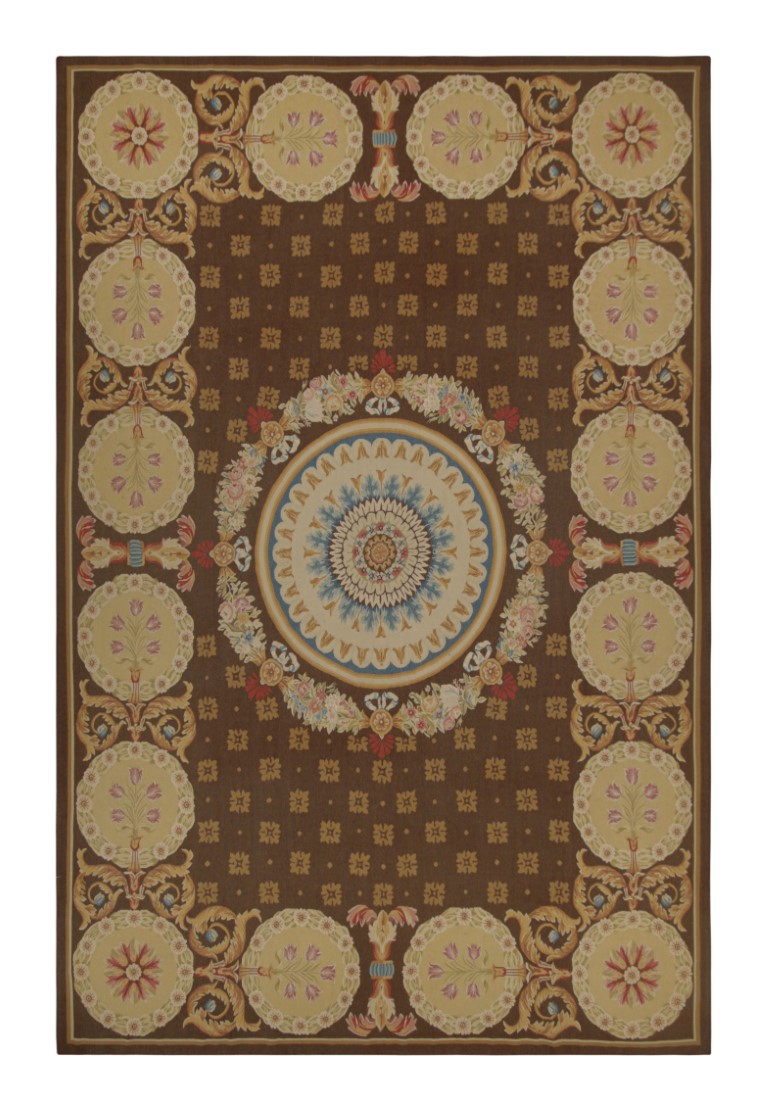Antique French Aubusson Rug