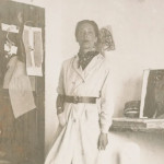 Eyre de Lanux in her studio, around 1950. Image courtesy Archives of American Art, Smithsonian Institution, Eyre de Lanux papers, 1865-1995