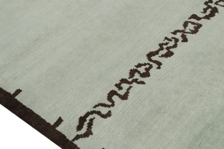 Modern rug in Blue