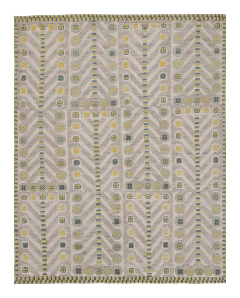 Scandinavian Rug with Geometric Patterns