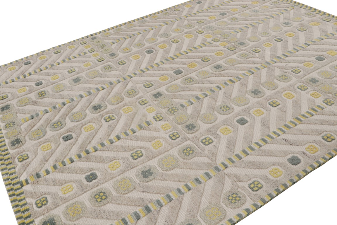Scandinavian Rug with Geometric Patterns