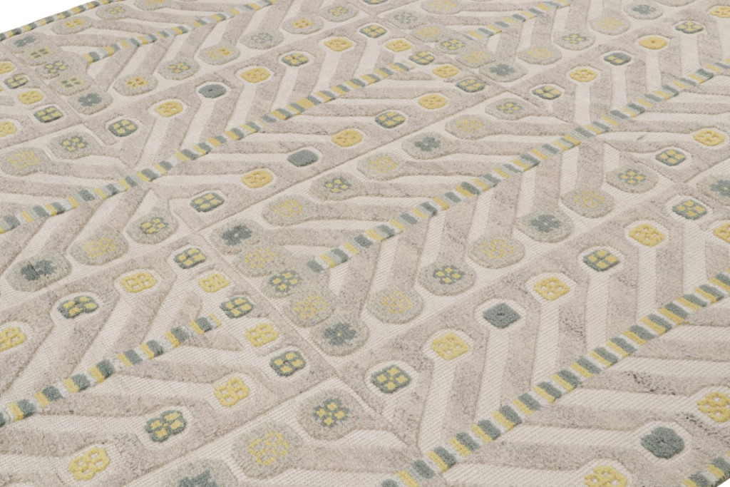 Scandinavian Rug with Geometric Patterns