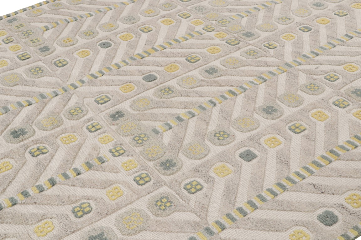 Scandinavian Rug with Geometric Patterns