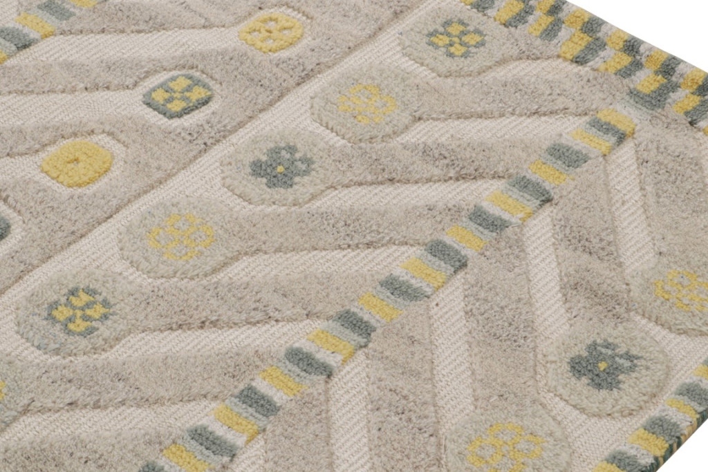 Scandinavian Rug with Geometric Patterns