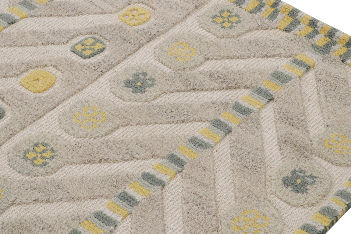 Scandinavian Rug with Geometric Patterns