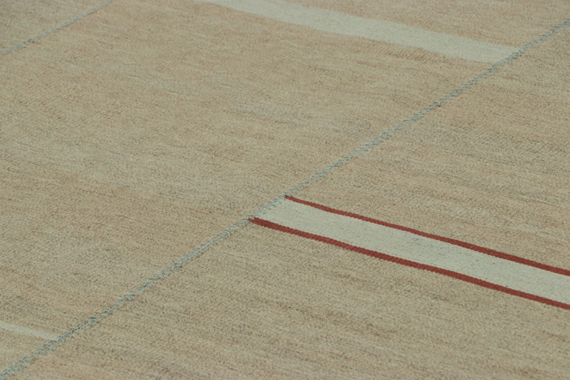Contemporary Striped Kilim Rug