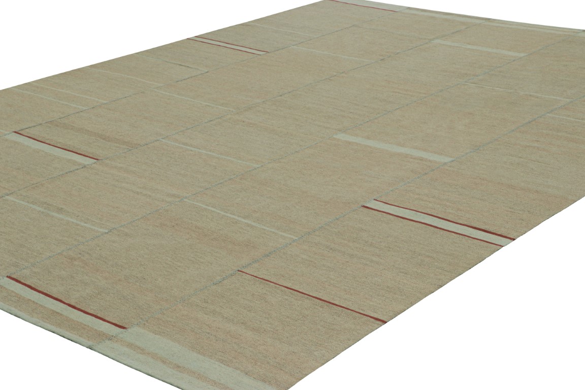 Contemporary Striped Kilim Rug