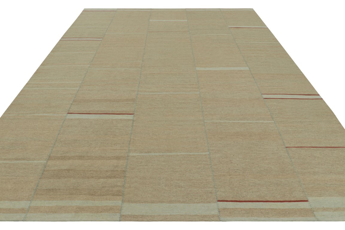 Contemporary Striped Kilim Rug