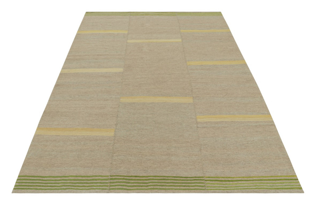 Contemporary Striped Kilim Rug