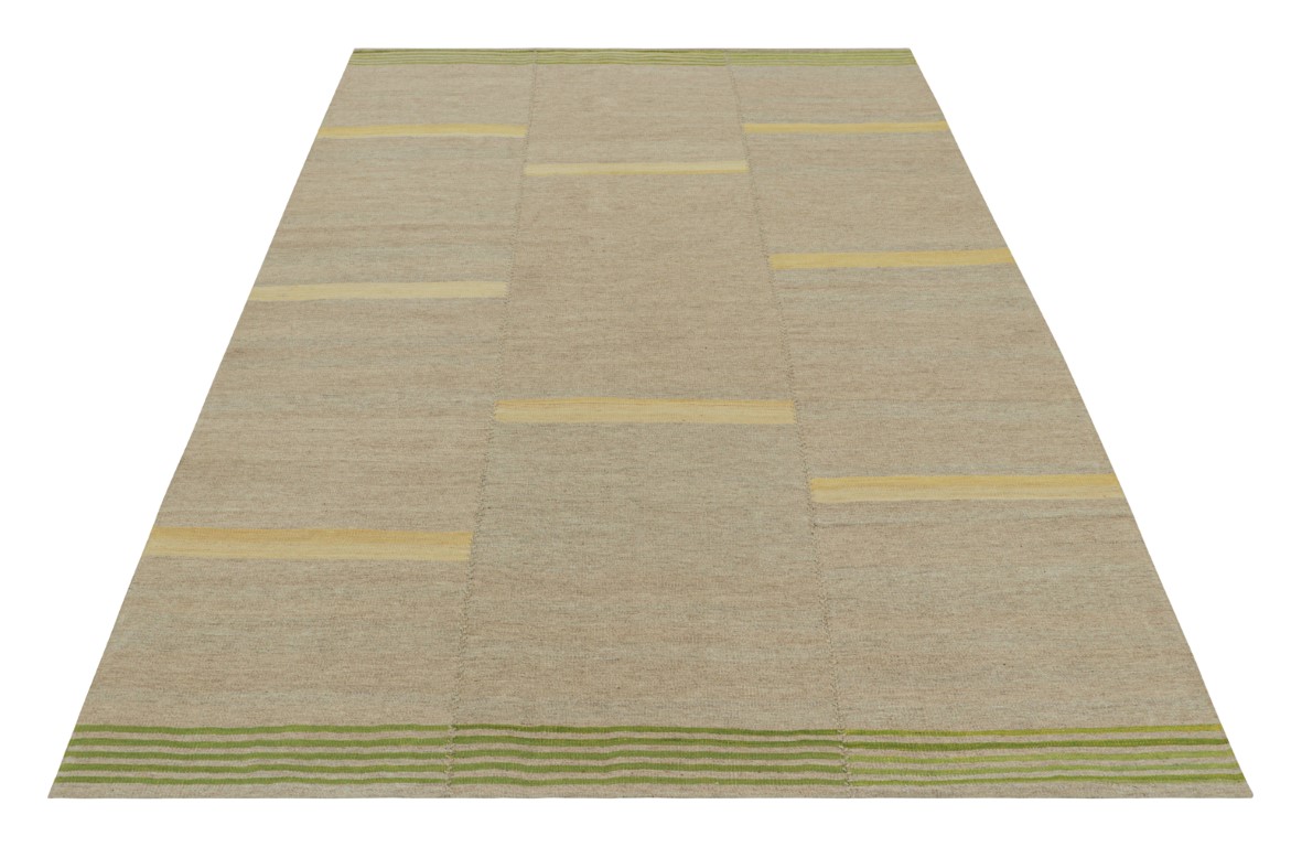 Contemporary Striped Kilim Rug