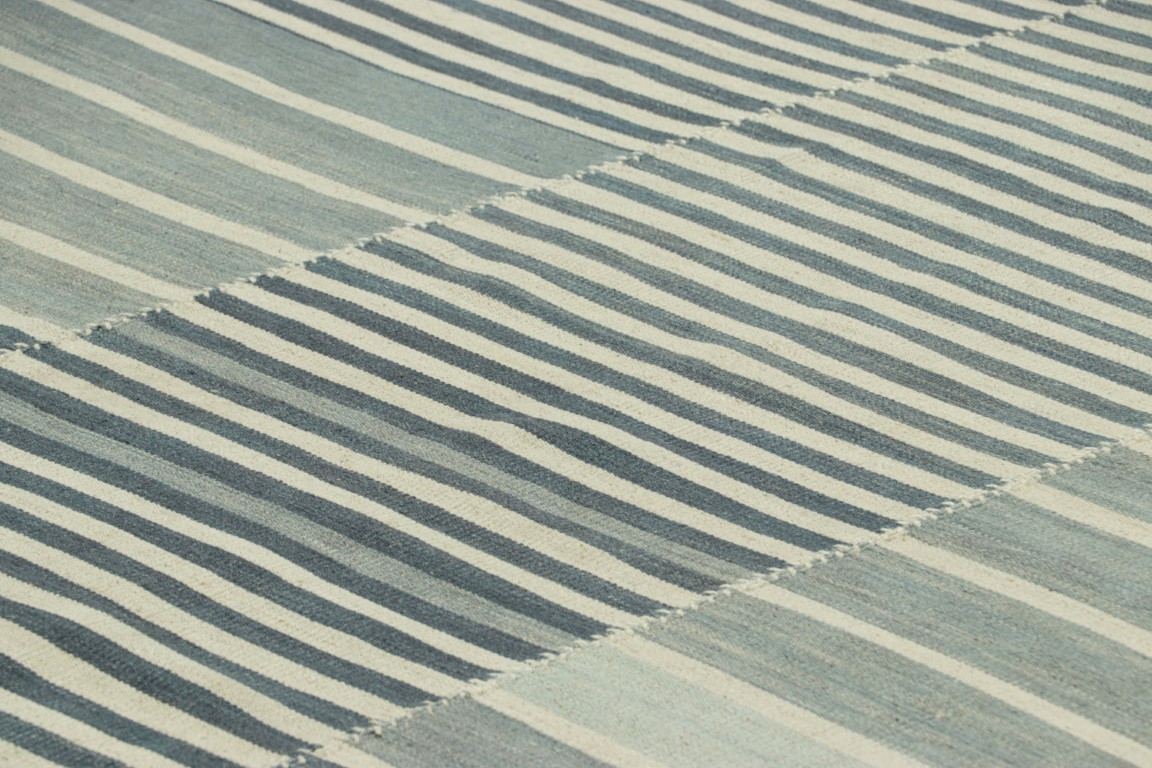 Contemporary Striped Kilim Rug