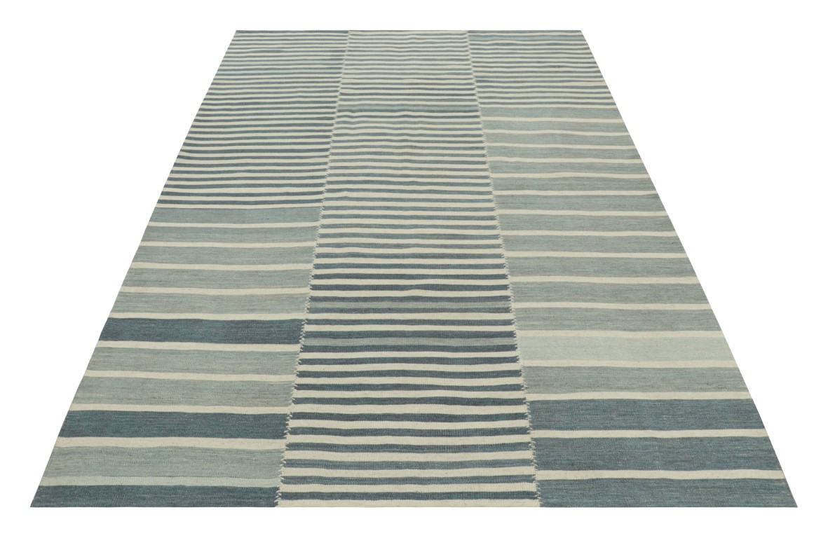 Contemporary Striped Kilim Rug