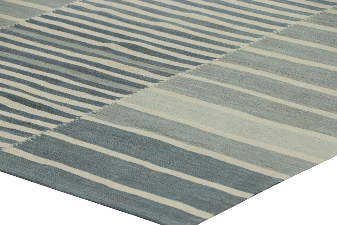 Contemporary Striped Kilim Rug