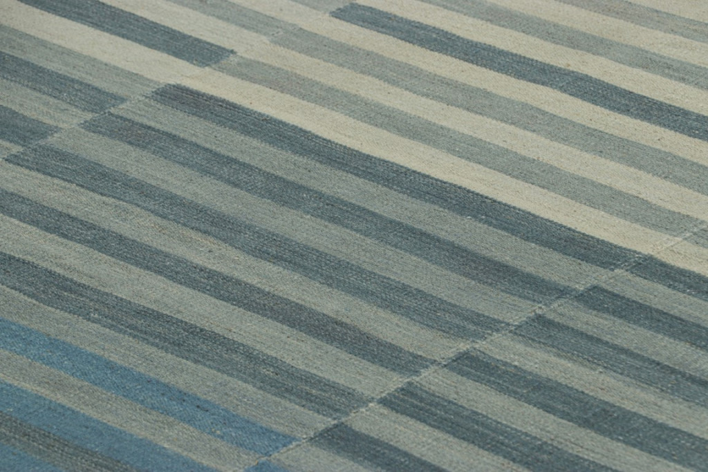 Contemporary Striped Kilim Rug