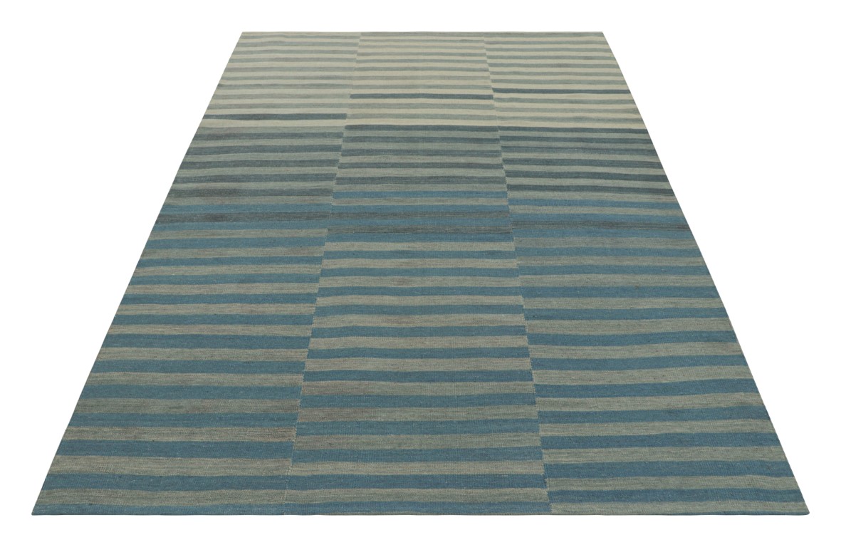 Contemporary Striped Kilim Rug