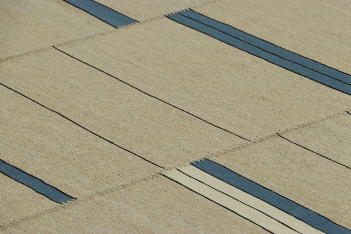 Contemporary Striped Kilim Rug