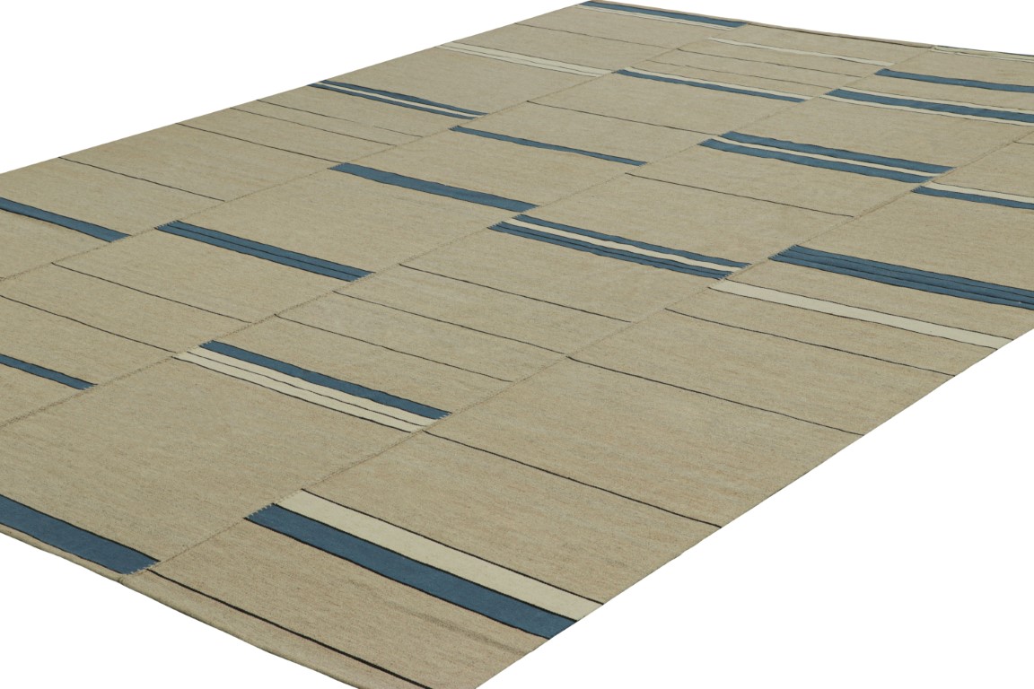 Contemporary Striped Kilim Rug