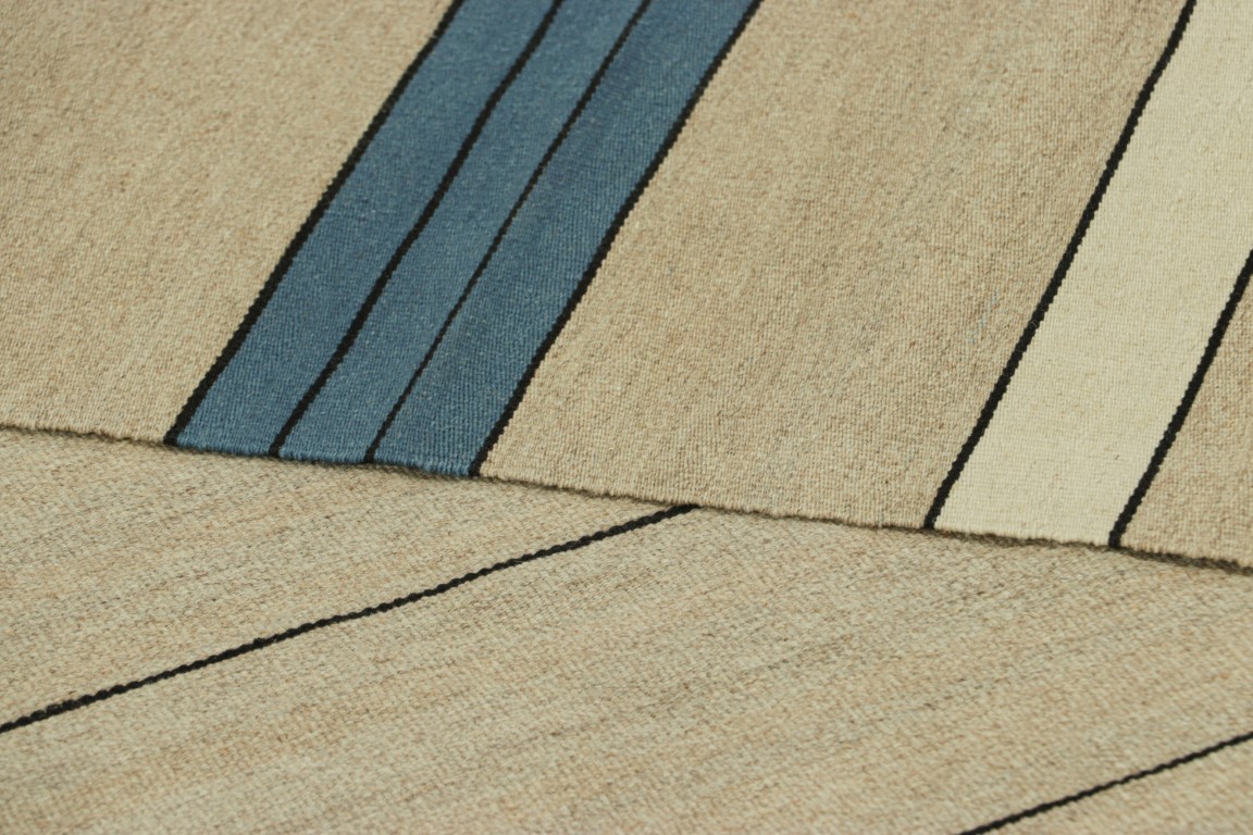 Contemporary Striped Kilim Rug