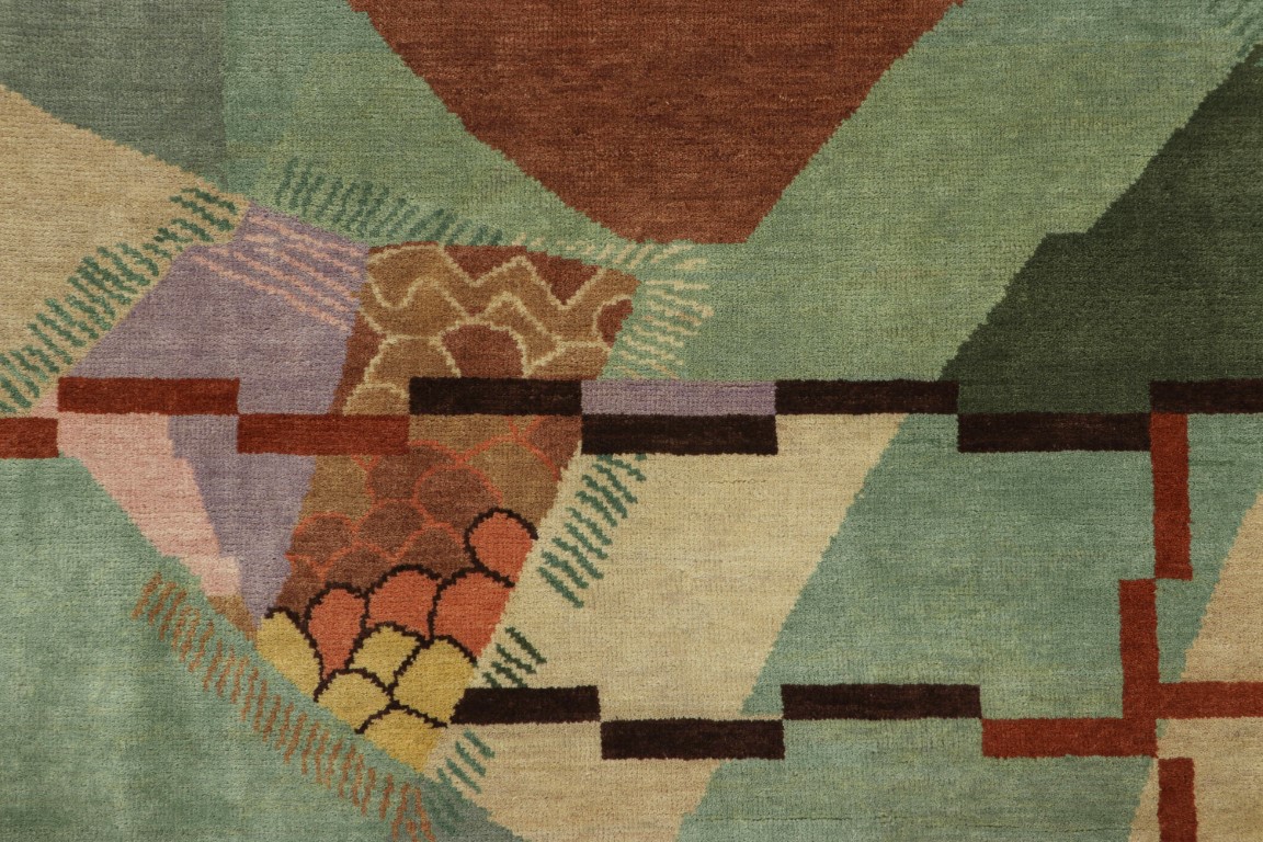 Chinese Art Deco Geometric Rug