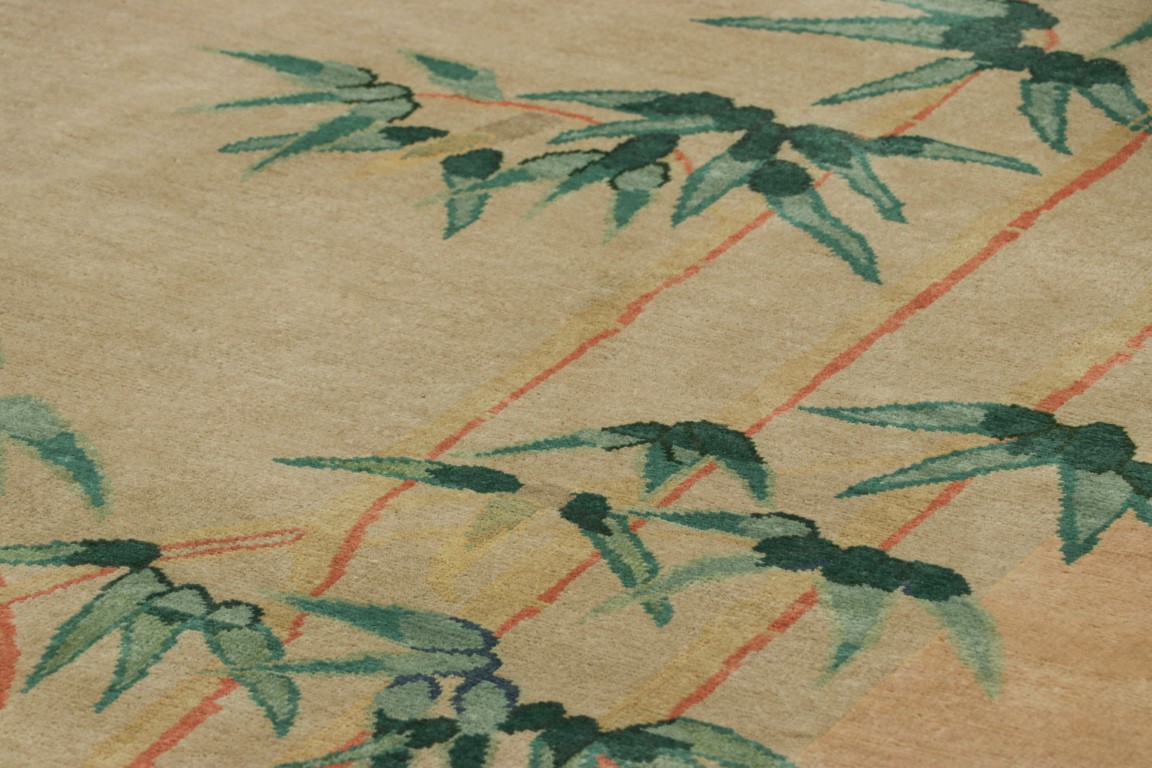 Chinese Art Deco Floral Rug