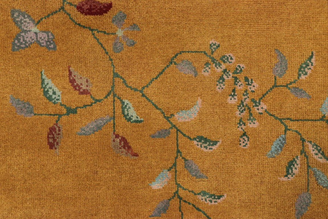Chinese Art Deco Floral Rug