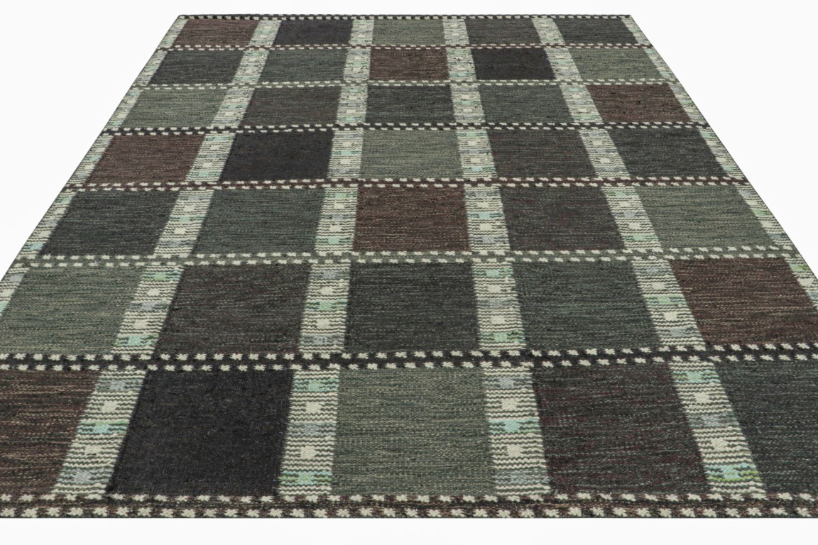 Swedish Scandinavian Geometric Rug