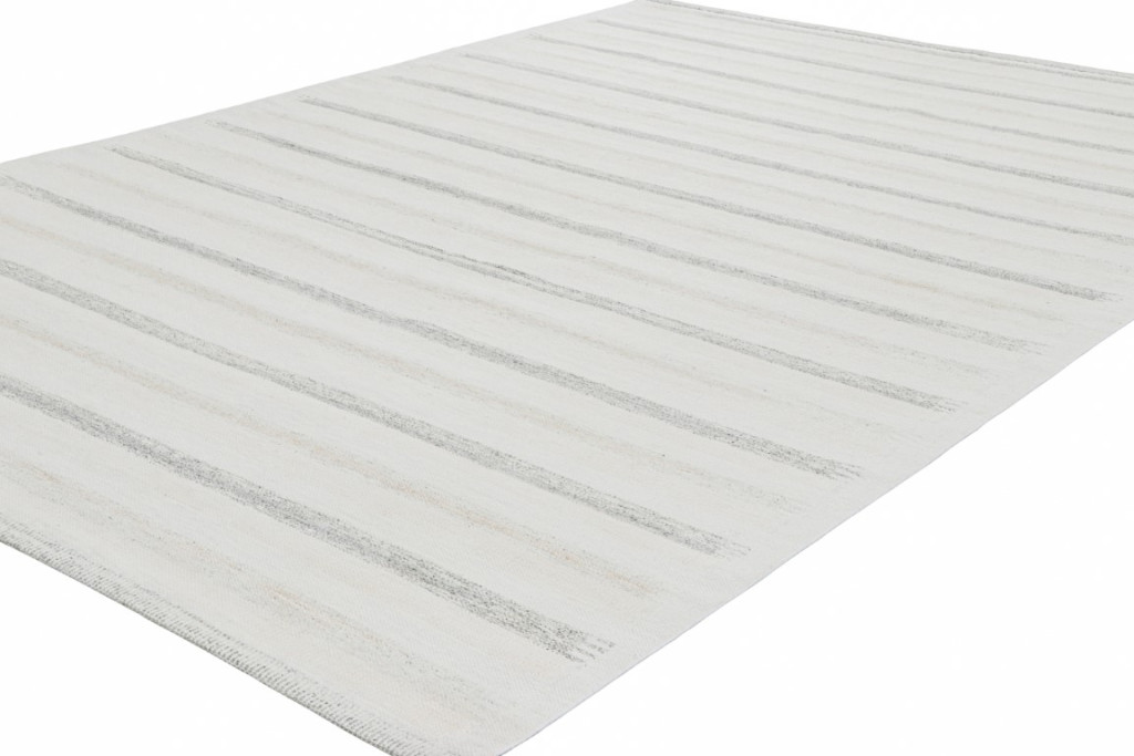 Scandinavian Geometric Striped Rug