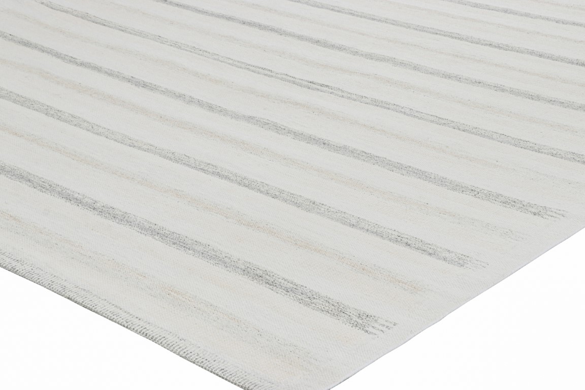 Scandinavian Geometric Striped Rug