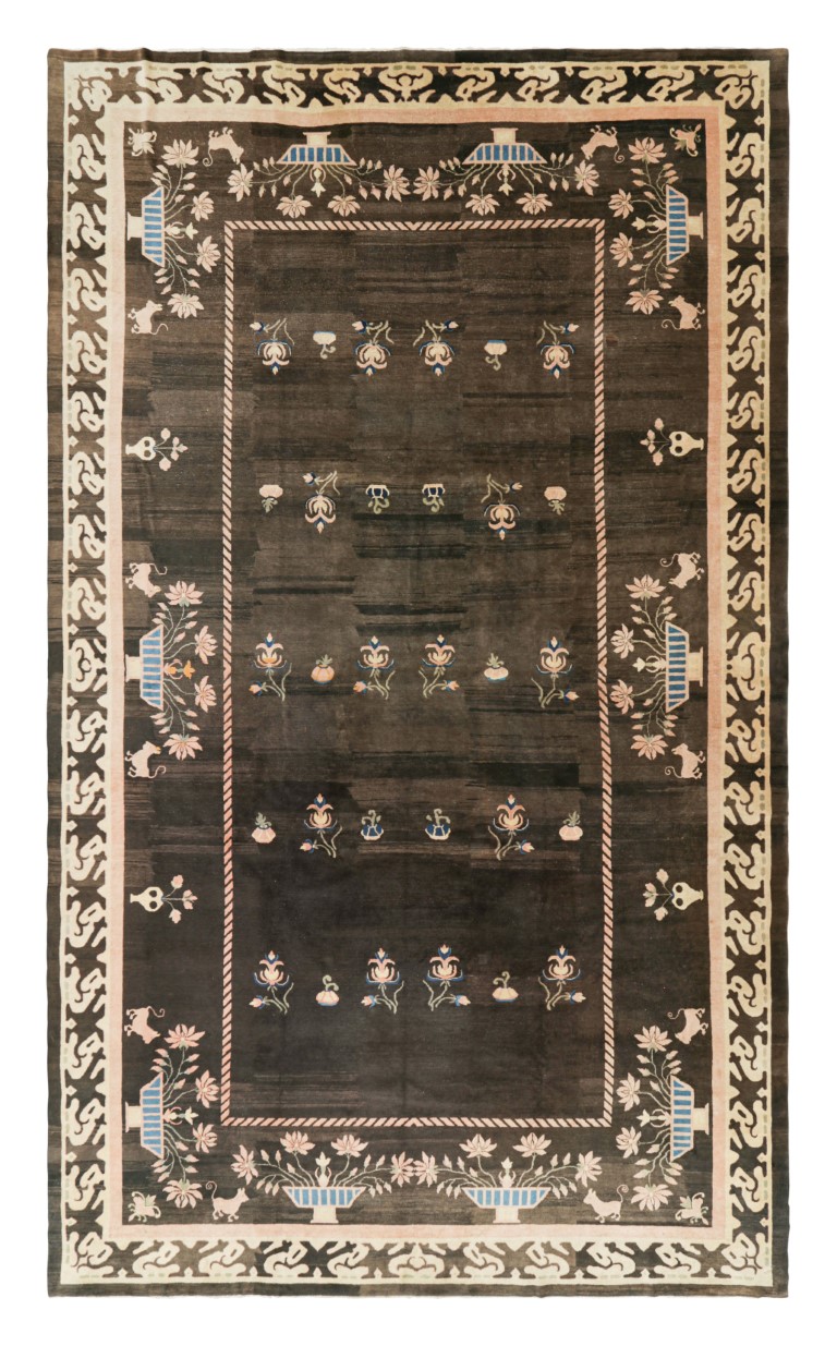 Antique Samarkand Floral Rug