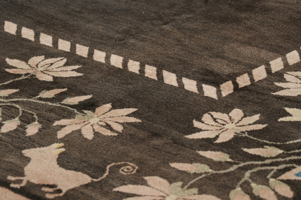 Antique Samarkand Floral Rug