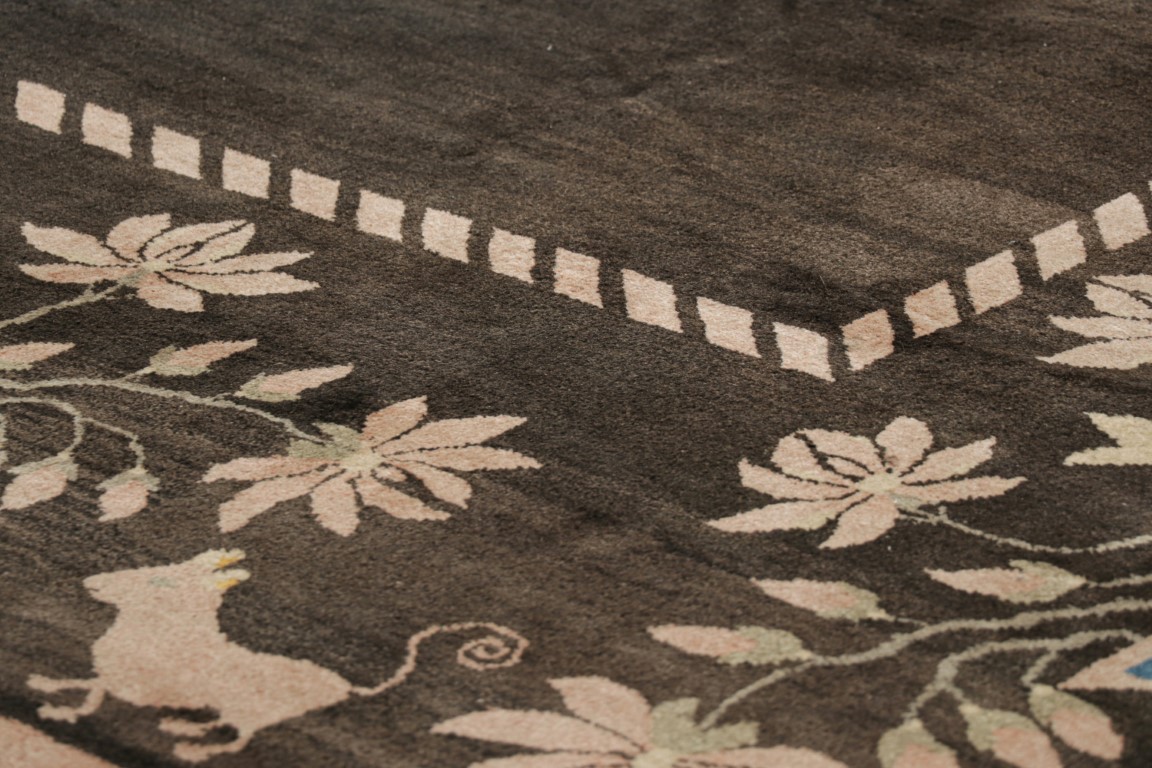 Antique Samarkand Floral Rug