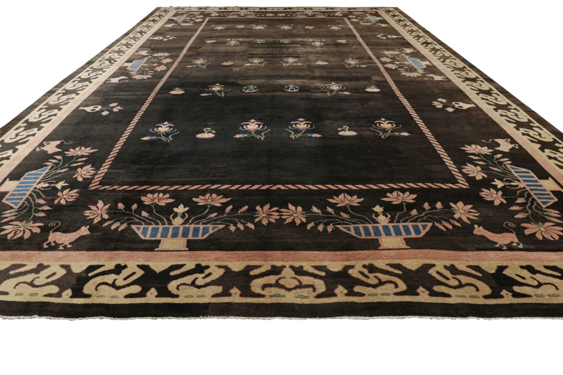 Antique Samarkand Floral Rug