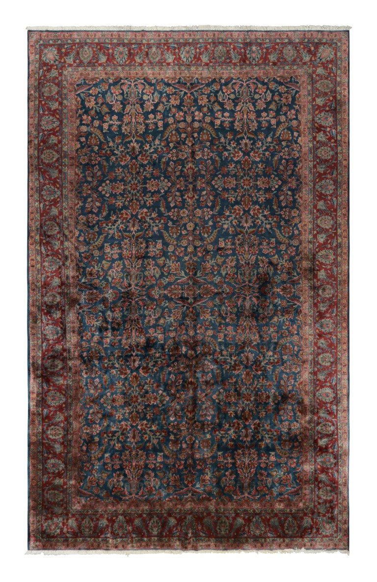 Antique Kashan Floral Rug